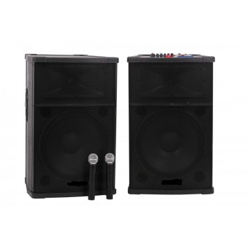 Boxe Profesionale 800 w Active NRS DS2005 cu Mixer si Bluetooth Sisteme Audio Boxe