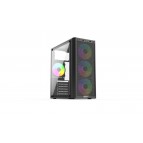 Carcasa Gaming OptimX Prime ATX 4x RGB Fan Design Premium Middle Tower Tablete PC