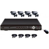 KIT supraveghere video 4 camere CCTV 6004A