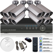 KIT supraveghere video 8 camere CCTV 6008A 5MP