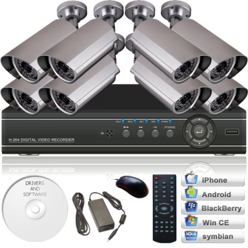 KIT supraveghere video 8 camere CCTV 6008A Sisteme de supraveghere