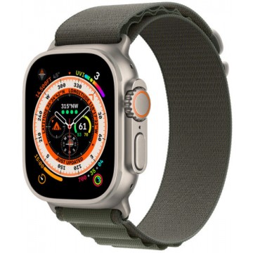 Apple Watch Ultra 47mm GPS Cellular 49mm Titanium Green Alpine Ceasuri