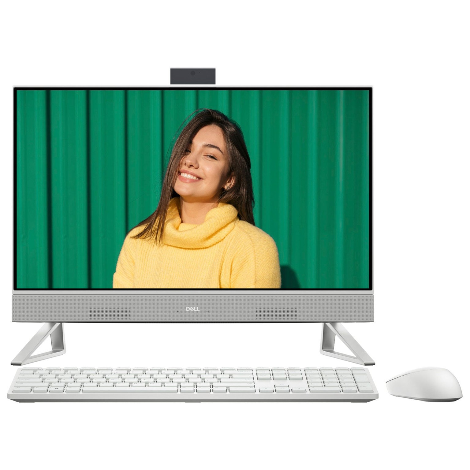 Dell Inspiron 24 5430 White All-in-One cu tastatura si mouse